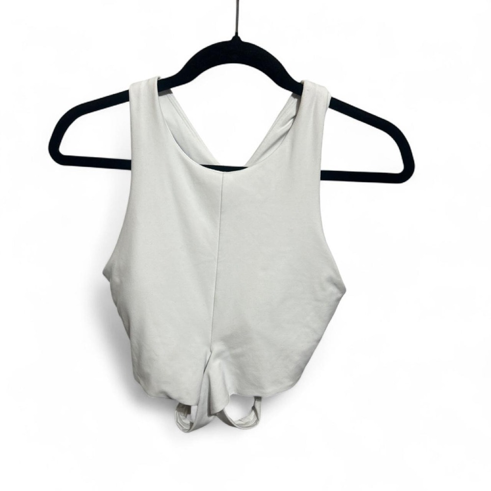 Athleta - Conscious Crop Tank - white - M - B55 - IC